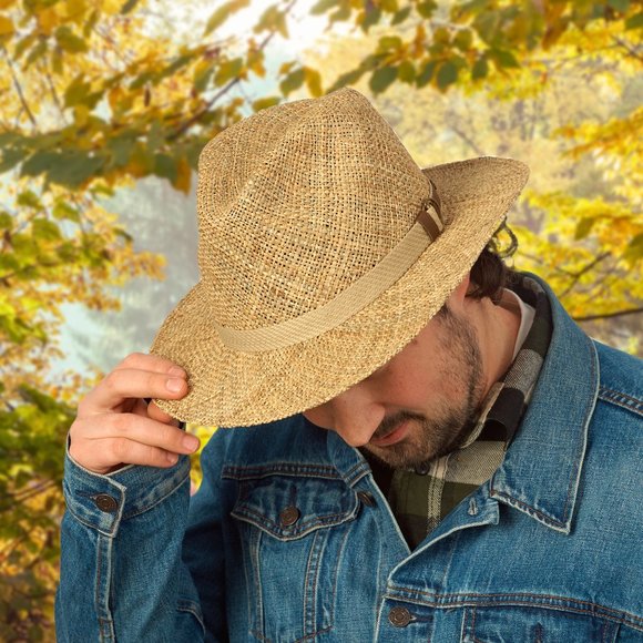 17710 Safari twisted linen straw hat - Picture 9 of 11